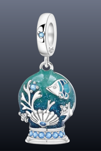 Dolphin Charm | 925 Sterling Silver Ocean Pendant | Bracelet & Necklace Gift for Sea Lovers