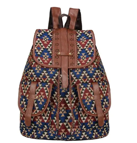 Geometric Bohemian Style Backpack