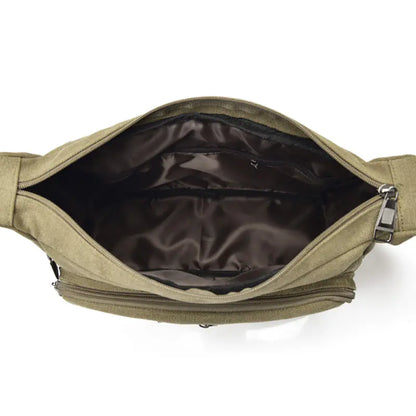 Canvas Shoulder Bag - Large Capacity Crossbody Bag