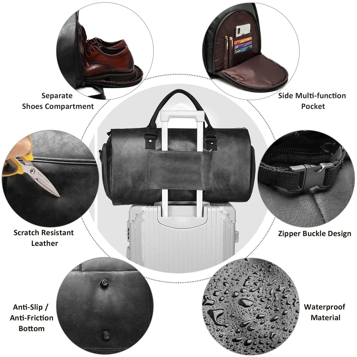 Personalized Men's Suit Travel Bag