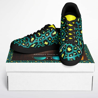 🔥 Premium Black Neo Animal Low-Top Sneakers