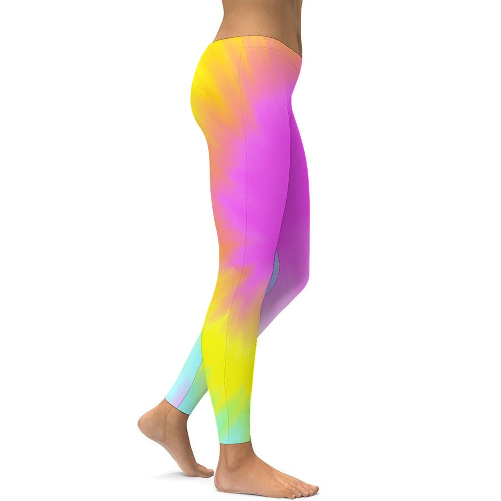 Ladies Tie Dye Yoga Pants