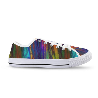 Multi-Color Low Top Women’s Sneakers – Bold Street Style Statement Shoes