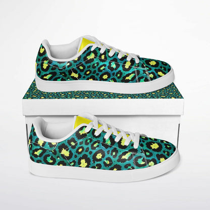 Jungle Voltage – Teal Leopard w/ Neon Yellow Accent