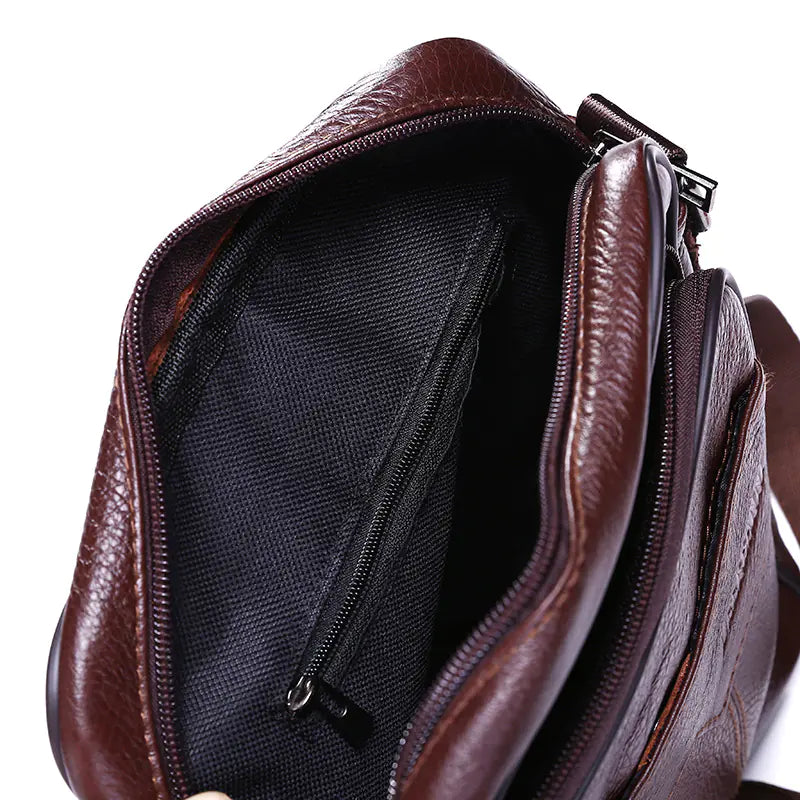 Lychee Pattern Business Crossbody Bag