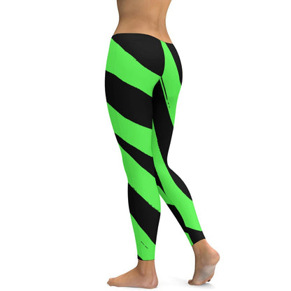 Green & Black Yoga Pants