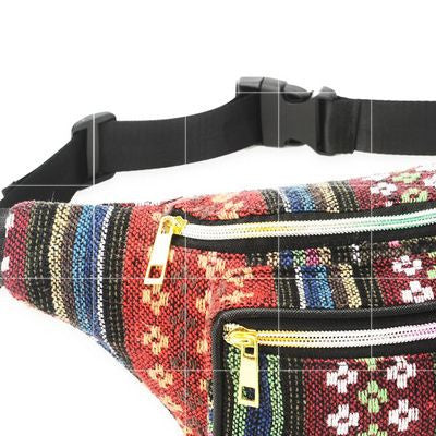 Bohemian Style Waist Bag for Outdoor Sports