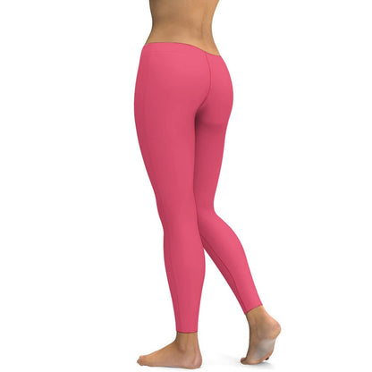 Soft Ladies Watermelon Color Yoga Pants