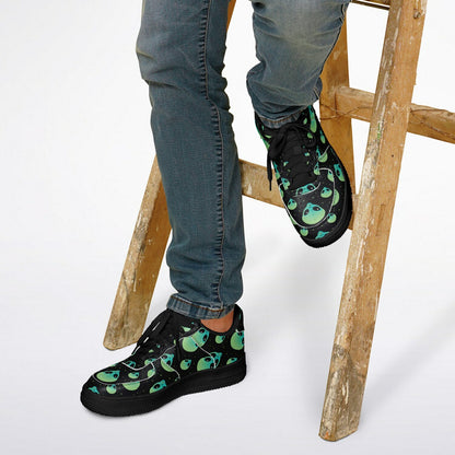 👽 Alien Skull Low-Top Sneakers – Sci-Fi Streetwear Vibes - Custom Design