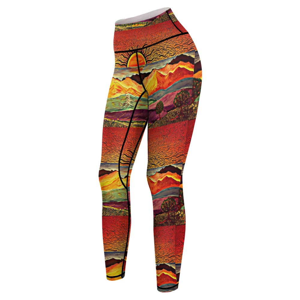 Sunset Comfort Sports Yoga Pants