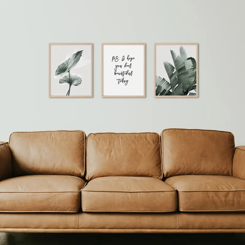 6pcs Botanical Wall Art Prints in Sage Green, 8x10 Inches