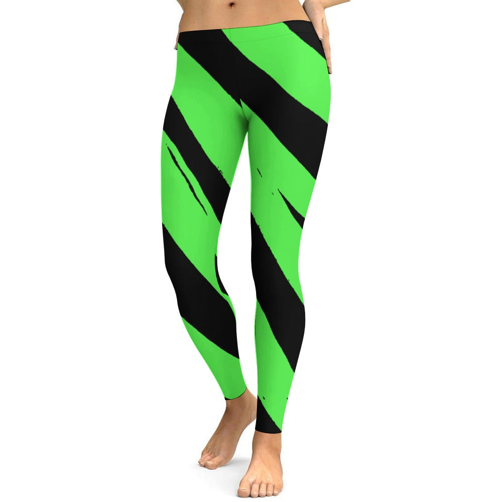 Green & Black Yoga Pants