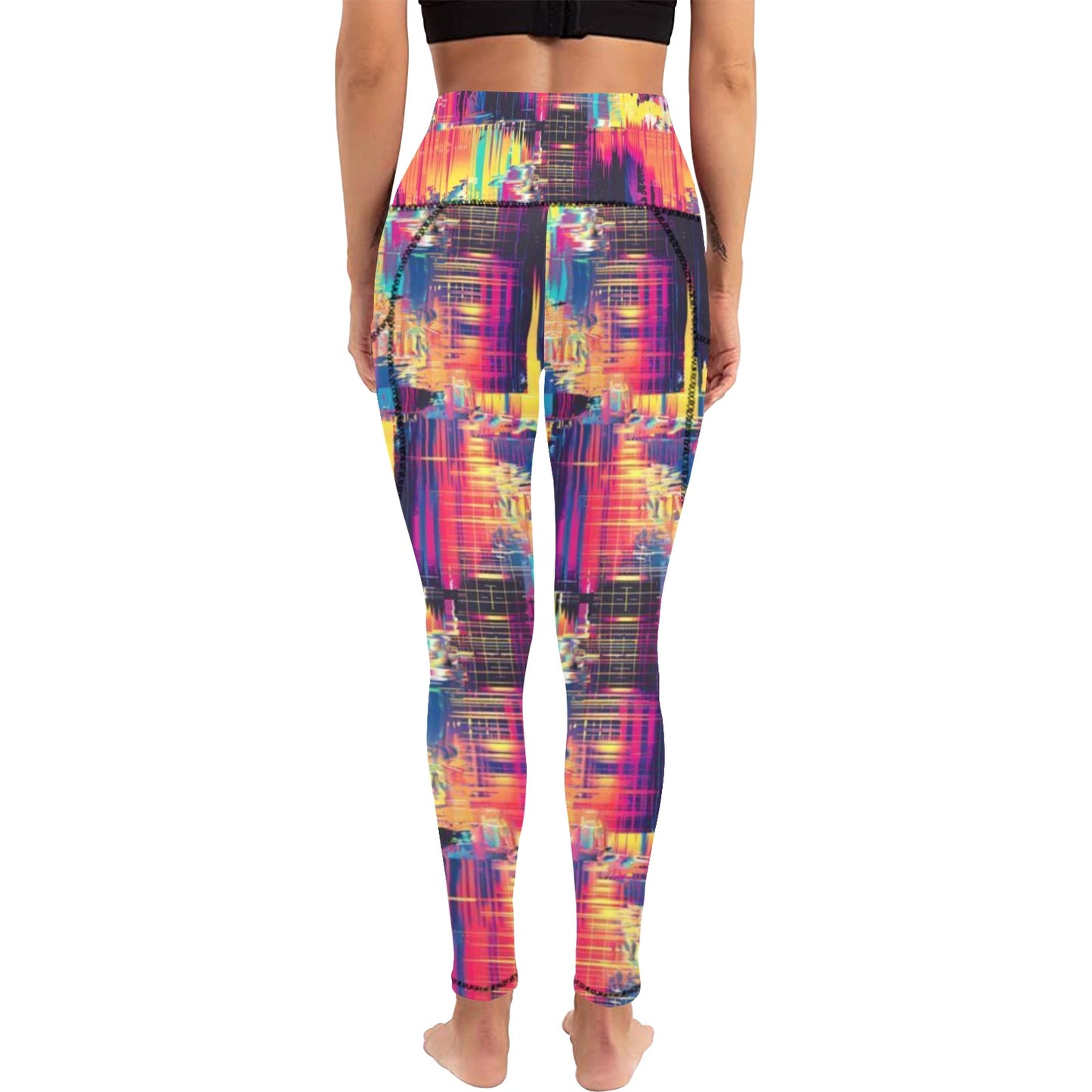 Multicolor Leggings with Pockets