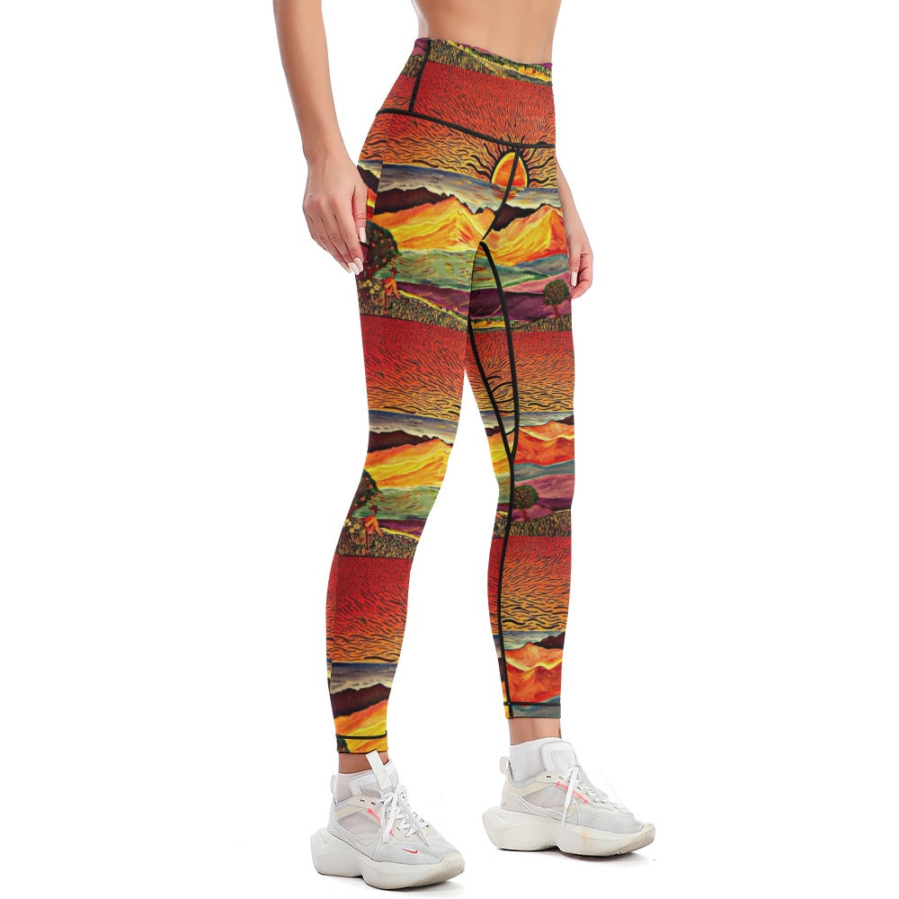 Sunset Comfort Sports Yoga Pants