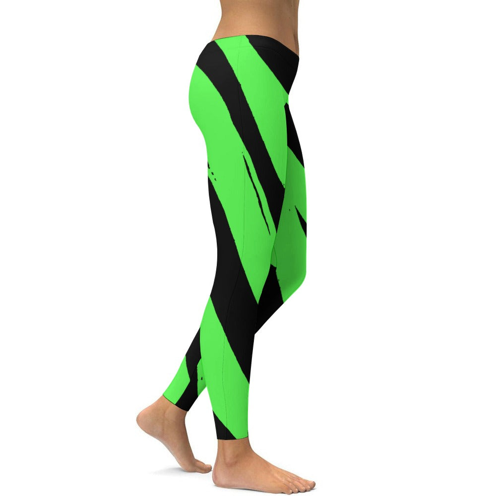 Green & Black Yoga Pants