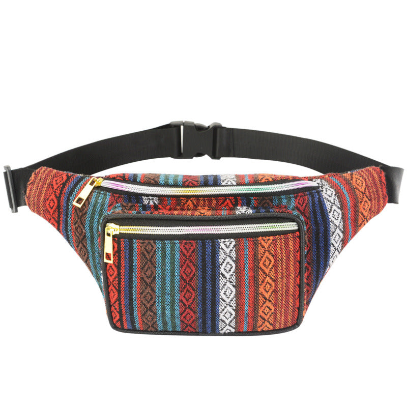 Bohemian Style Waist Bag for Outdoor Sports