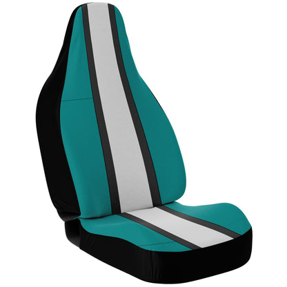 Teal Charcoal & Gray Car Seat Covers  Eagles Football