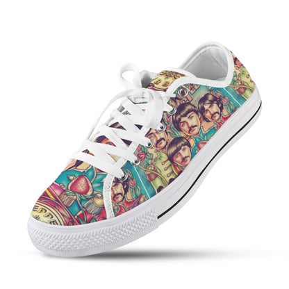 Beatles Sgt. Pepper Low-Top Women’s Sneakers 🎶