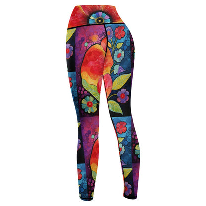 Women's Flower Sports Yoga Pants