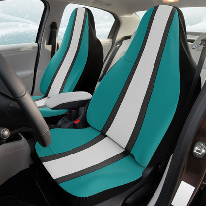 Teal Charcoal & Gray Car Seat Covers  Eagles Football