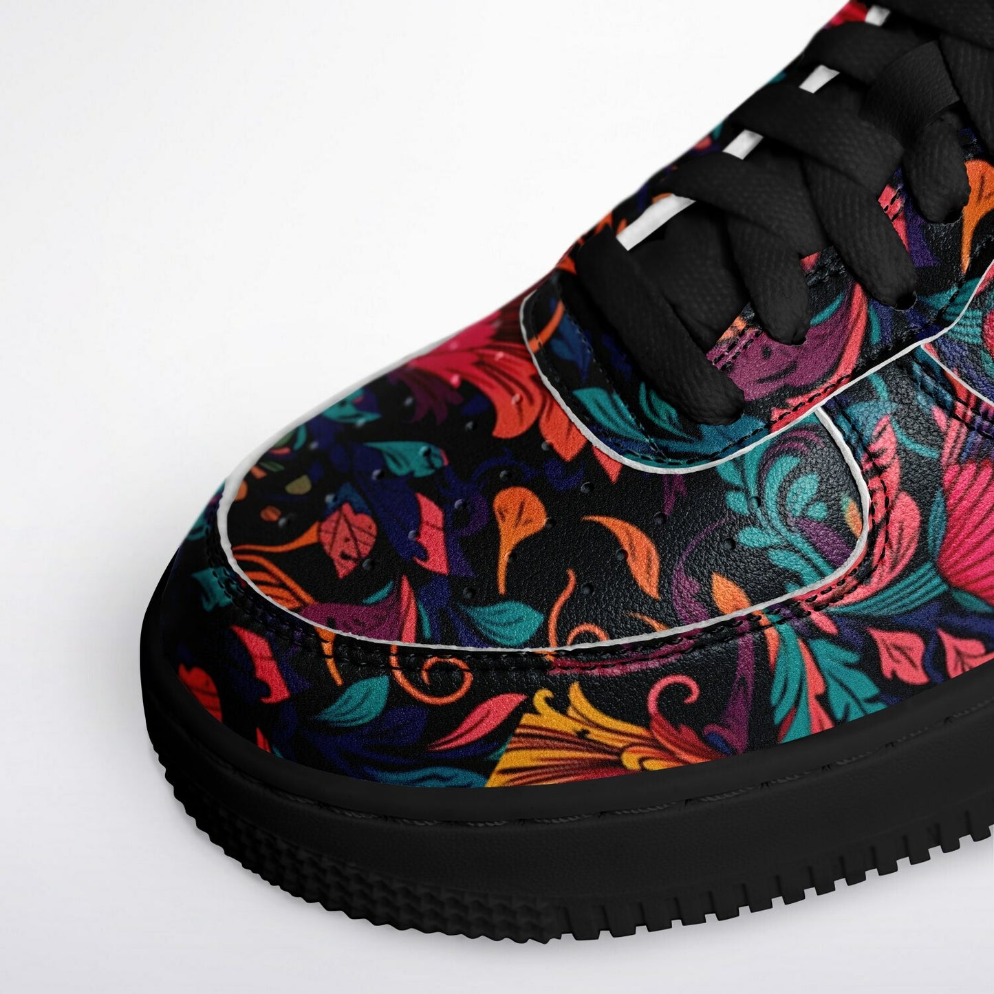 Core Low Shoes – Retro Floral Sneakers for Hippie Style