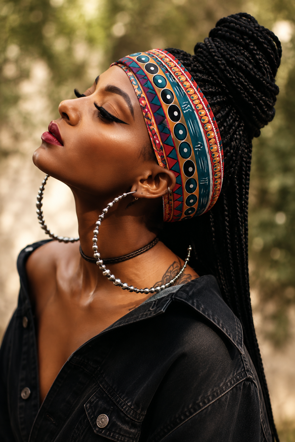 Boho Headbands for Women | Wide Knotted Stretch Hair Wraps for Yoga, Travel & Everyday Wear