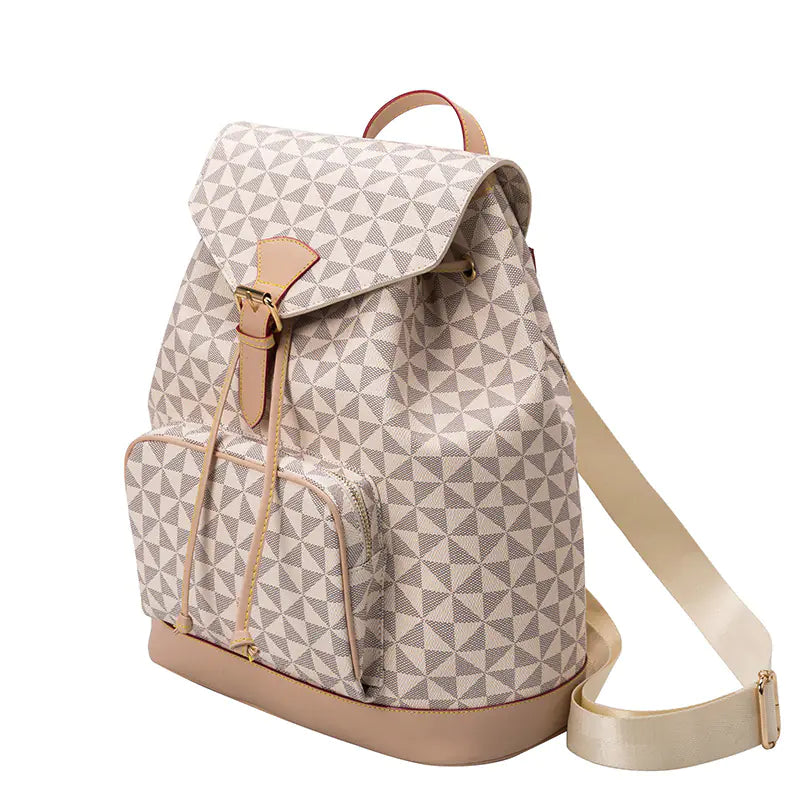 Anti-Theft Large Leather Backpack for Women