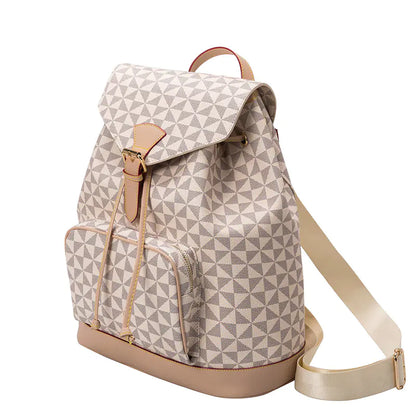 Anti-Theft Large Leather Backpack for Women
