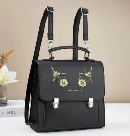 Boho Embroidered Women’s Backpack – Stylish Mini Travel Bag for Everyday Adventures