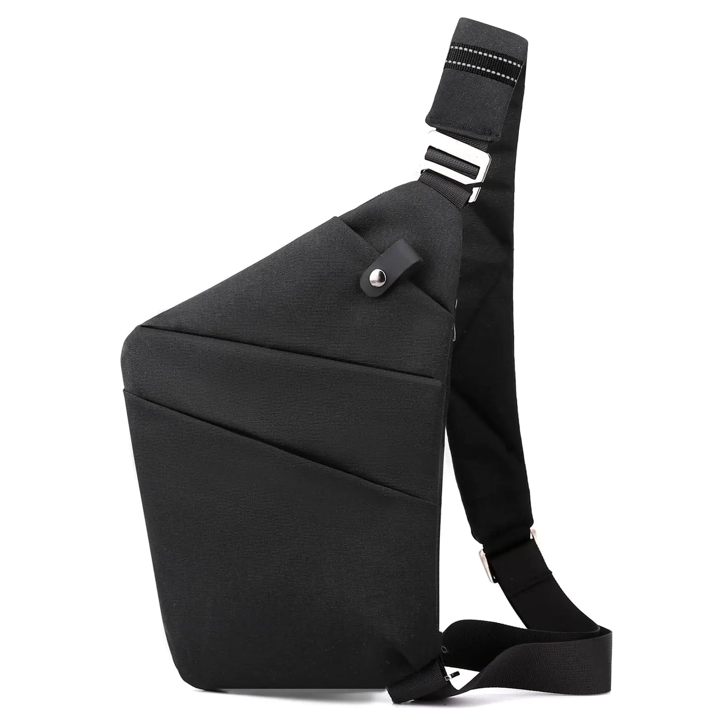 Anti-Theft One-Shoulder Sling Bag – Lightweight Crossbody Travel Chest Bag (Black)