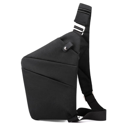 Anti-Theft One-Shoulder Sling Bag – Lightweight Crossbody Travel Chest Bag (Black)