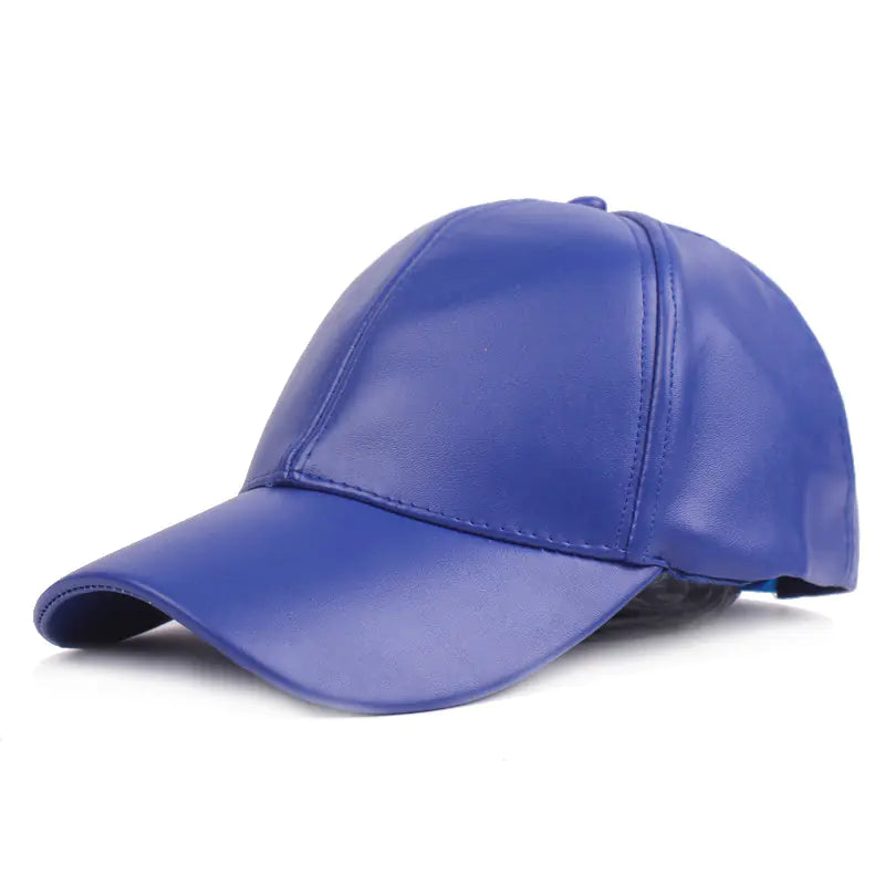 Leather Duckbill Cap and Travel Baseball Hat