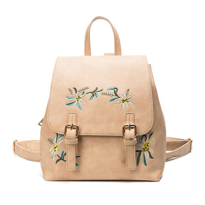 Boho Embroidered Women’s Backpack – Stylish Mini Travel Bag for Everyday Adventures