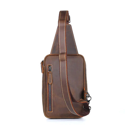 Men's Genuine Leather Crossbody Bag