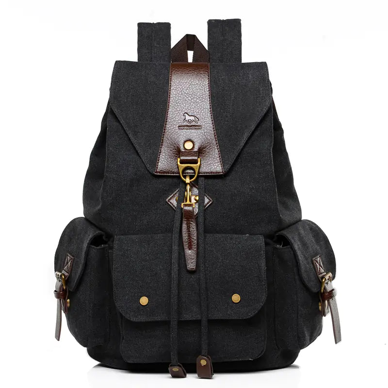 Retro Male Outdoor Canvas Travel Backpack