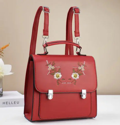 Boho Embroidered Women’s Backpack – Stylish Mini Travel Bag for Everyday Adventures