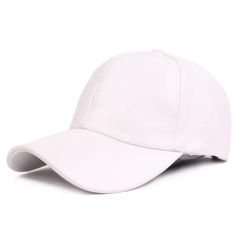 Leather Duckbill Cap and Travel Baseball Hat