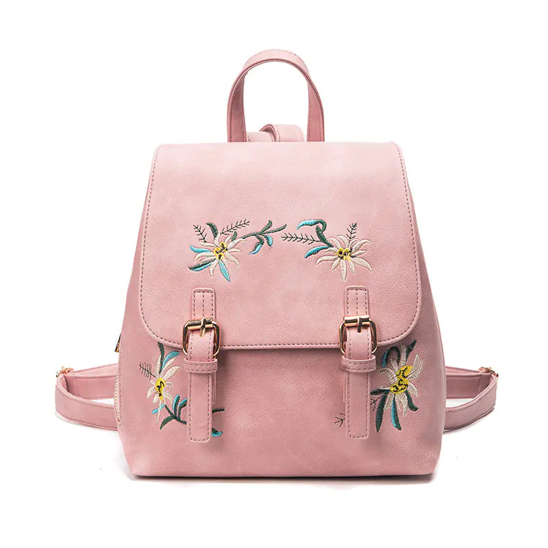 Boho Embroidered Women’s Backpack – Stylish Mini Travel Bag for Everyday Adventures