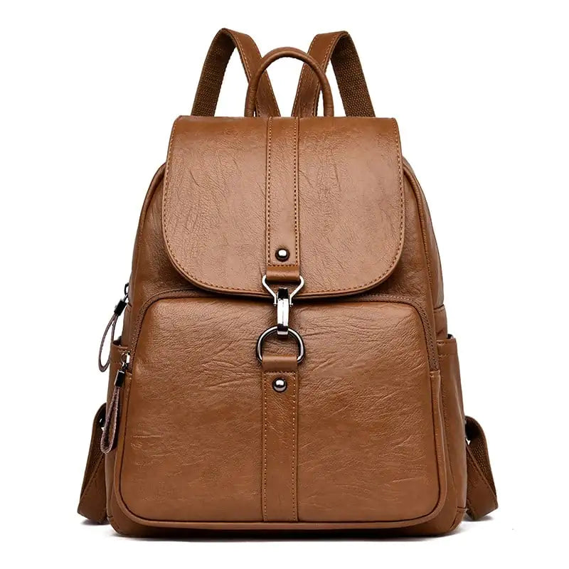 Multi-functional Anti-Theft Leather Backpack for Women